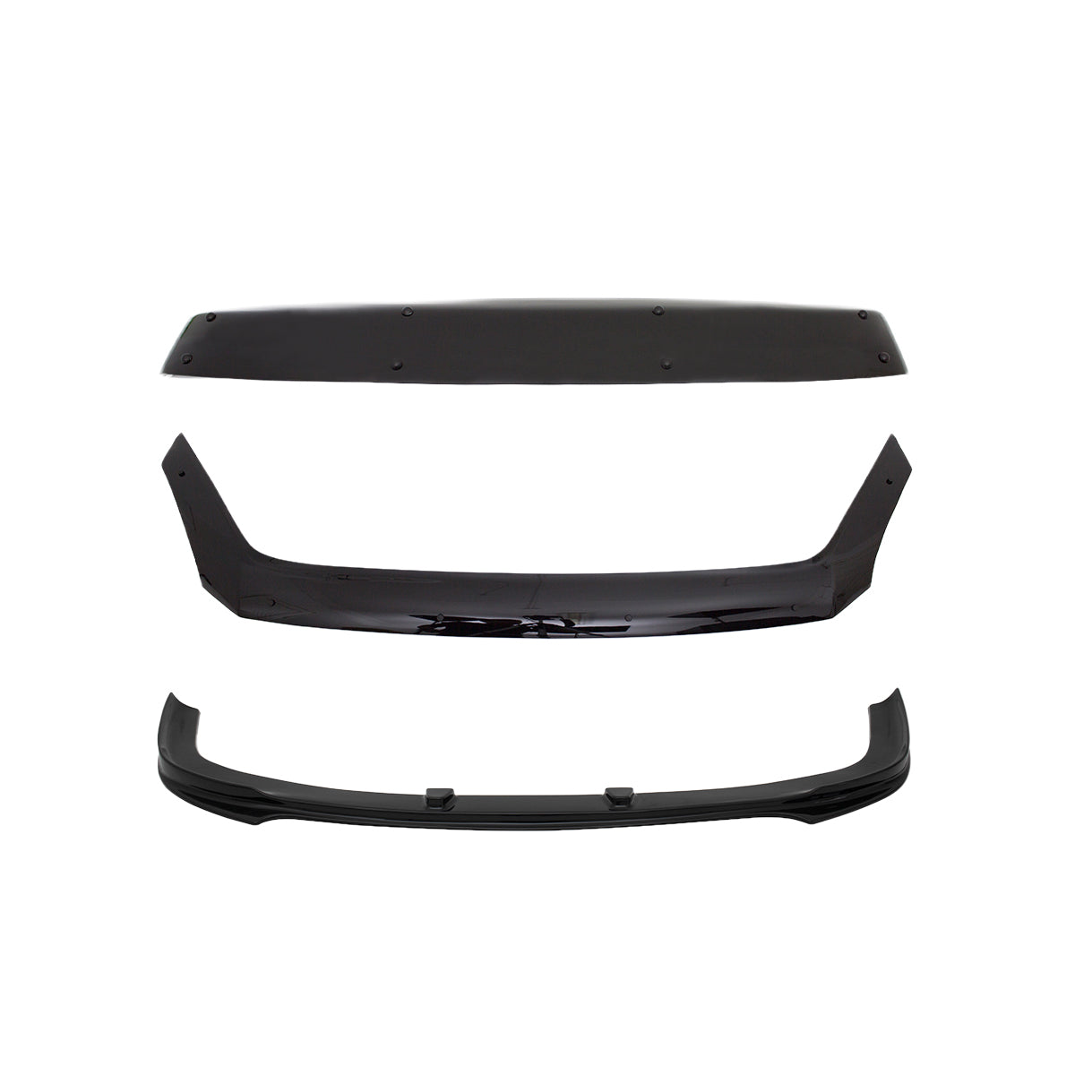 Sun Visor Bonnet Deflector and Front Bumper Lip for Volkswagen Crafter 1 (2E) 2012-2017