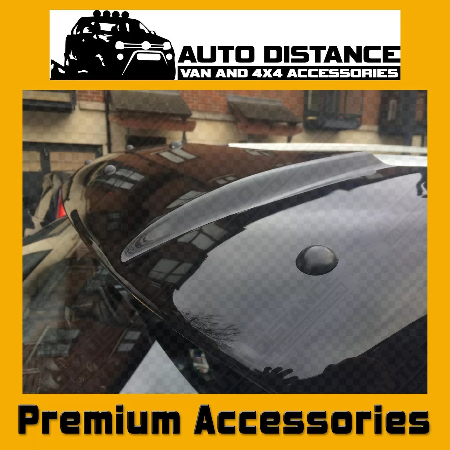 Sun Visor And Bug Guard Solid Black Acrylic For Mitsubishi L200 2000-05