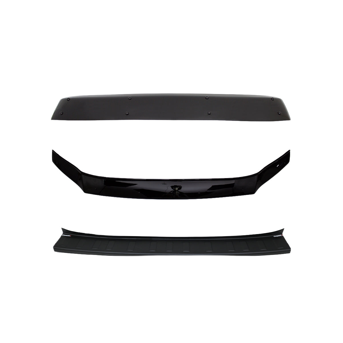 Sun Visor Bonnet Deflector and Rear Bumper Sill for Volkswagen Crafter 2018-2023