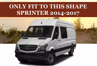 Mercedes Sprinter 2 (W906) 2014-2018 Front Bumper Lower Lip Black