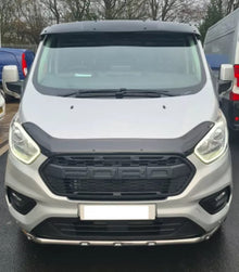 Sun Visor And Bug Guard Black Front ABS For Ford Transit Custom 2018-22