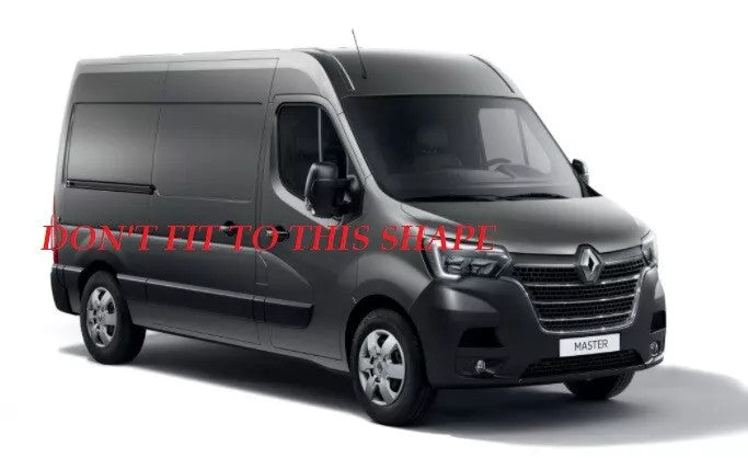 Renault Master 3 2014-2019 Bonnet Wind Stone Deflector Bug Guard Black