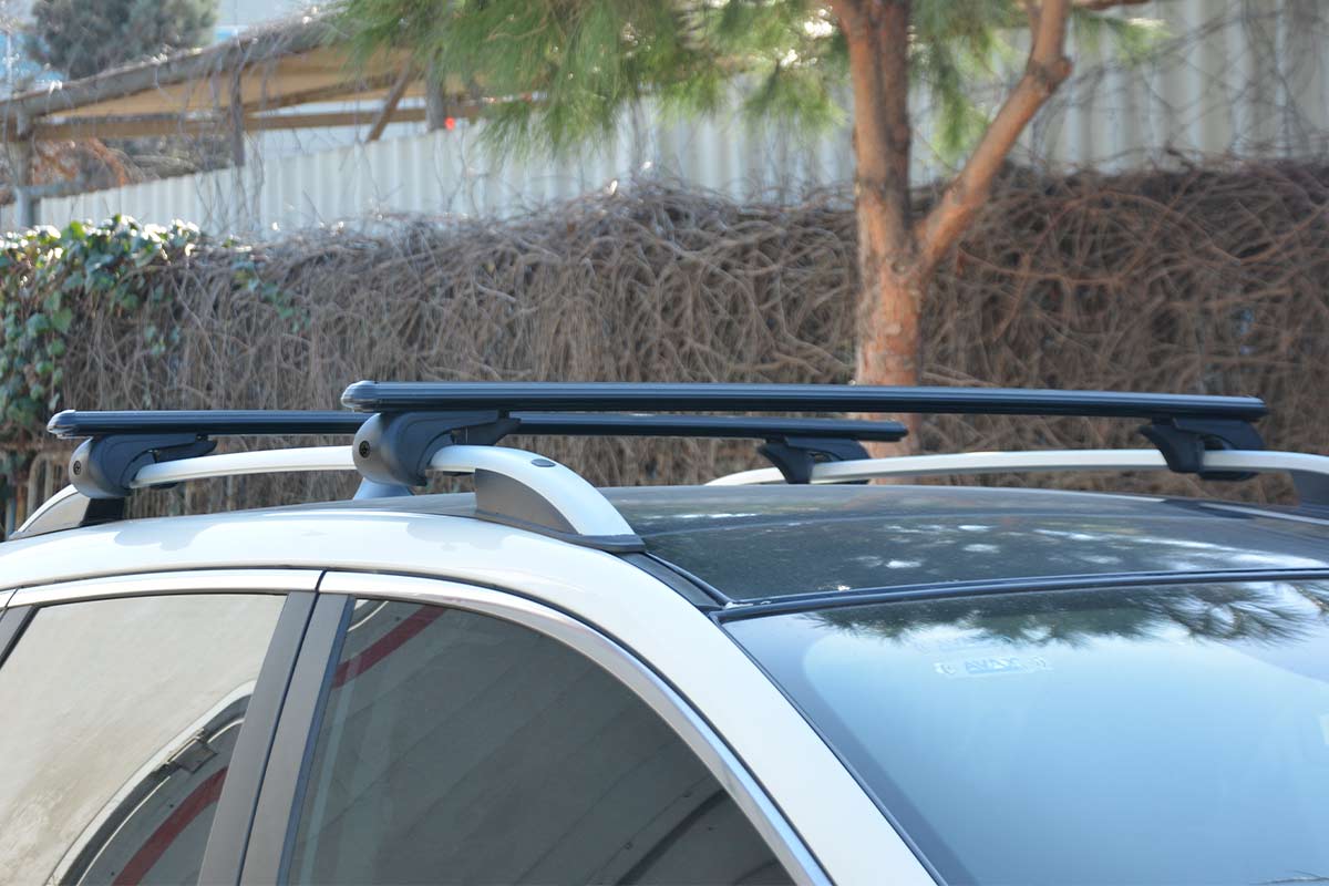 Cappafe Bold Bar Lite Roof Rack Cross Bars Roof Bars Black 122-144 cm 2pcs