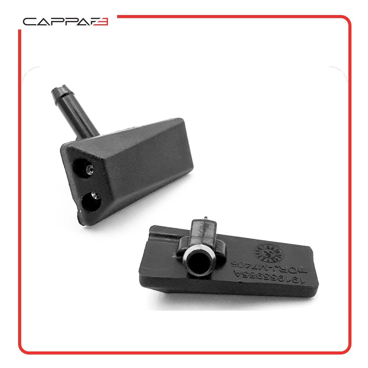 Pair of front windscreen washer jet nozzles for Seat Leon, Ibiza, Cordoba and Toledo – 3