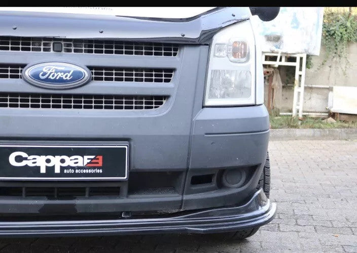 Ford Transit Mk7 2006-2014 Front Bumper Lip Splitter Spoiler Acrylic Black