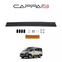 Sun Visor And Bug Guard Solid Black Acrylic For Citroen Relay 2006-2013