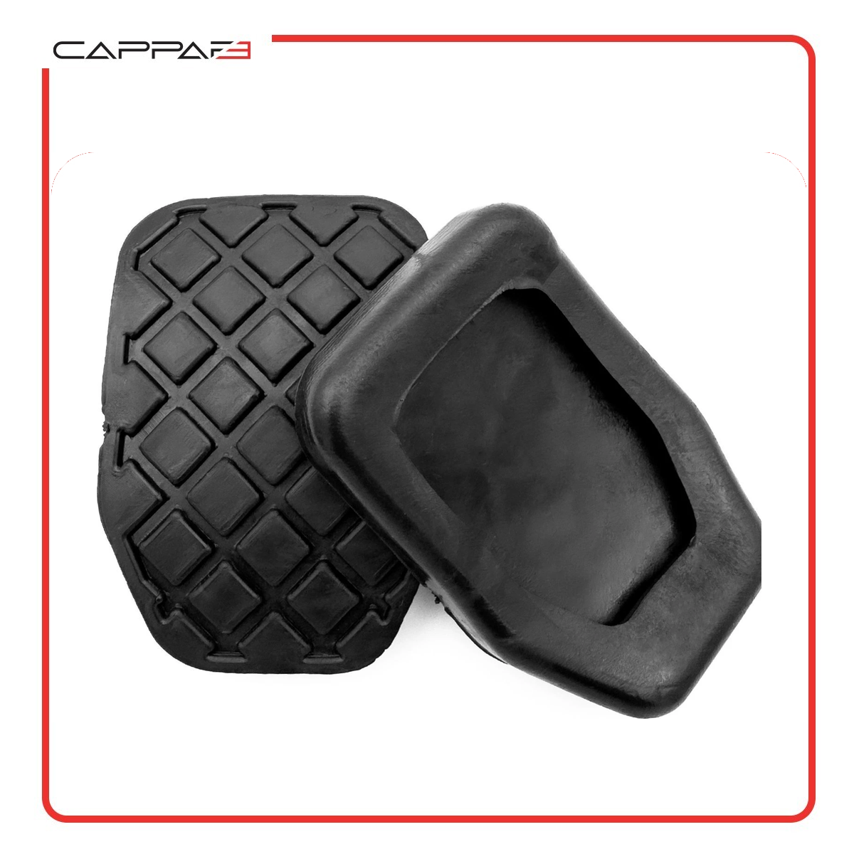 Cappafe Compatible with Audi A2 A3 Volkswagen Golf Polo Skoda Fabia Seat Ibiza Brake Pedal Rubber Pads 2 pcs