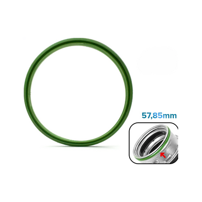 Set of 4 intercooler turbo hose seals 57.85 mm for Volkswagen Caddy, Transporter, Golf and Passat
