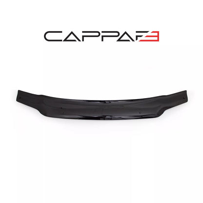 Sun Visor And Bug Guard Front Solid Black Acrylic For VW Caddy 2004-2009
