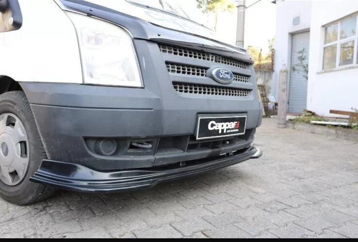 Ford Transit Mk7 2006-2014 Front Bumper Lip Splitter Spoiler Acrylic Black
