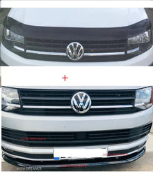 Splitter And Bug Guard Lower Front Black For VW Transporter T6 2016-2019