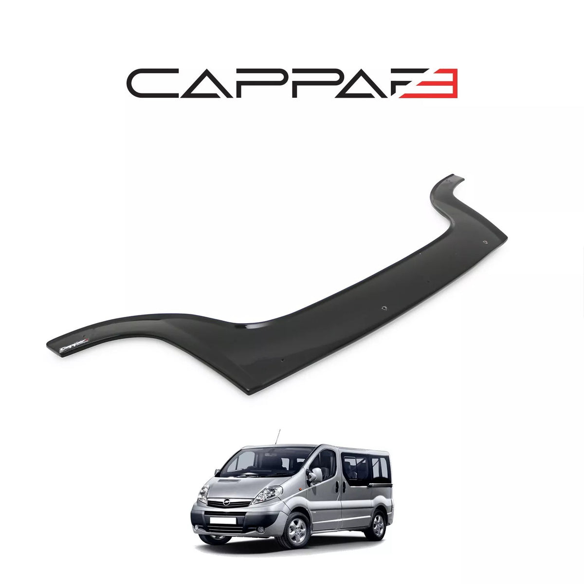 Renault Trafic 3 (X82) 2014-2019 Bonnet Wind Stone Deflector Bug Guard 3mm
