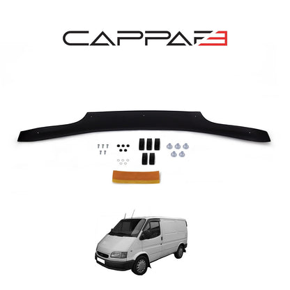 Sun Visor And Bug Guard Solid Black Front ABS For MK5 Transit 1994-1999