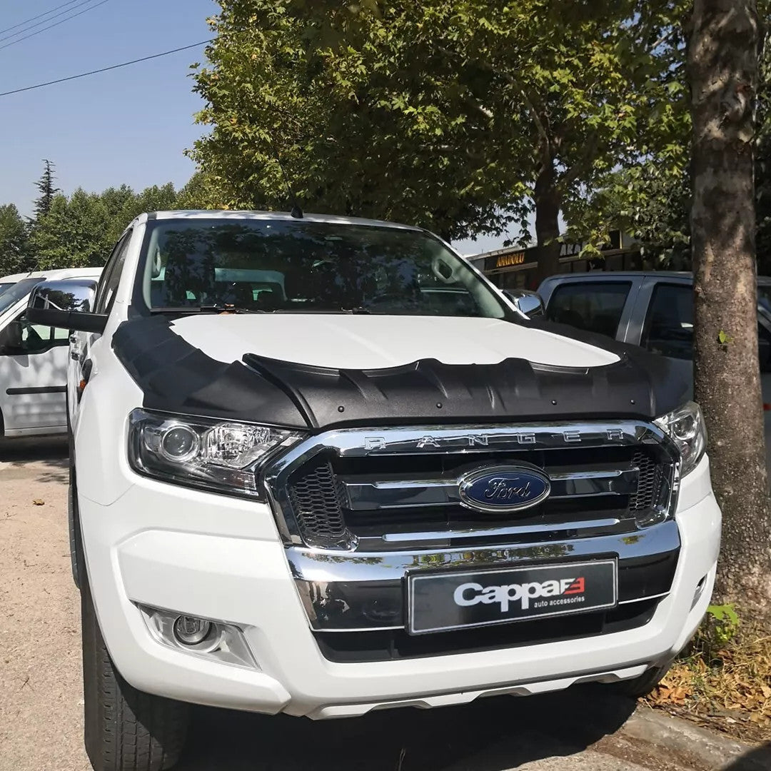 Ford Ranger (P375) 2016-2022 Bonnet Wind Stone Hood Trim Dragon Pack Matt Black