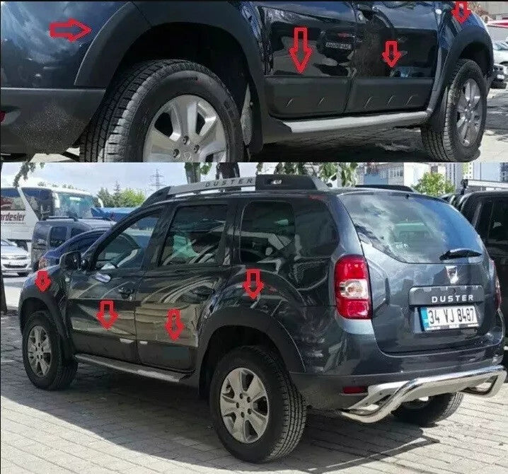 Dacia Duster 2010-2017 12-piece body cladding kit