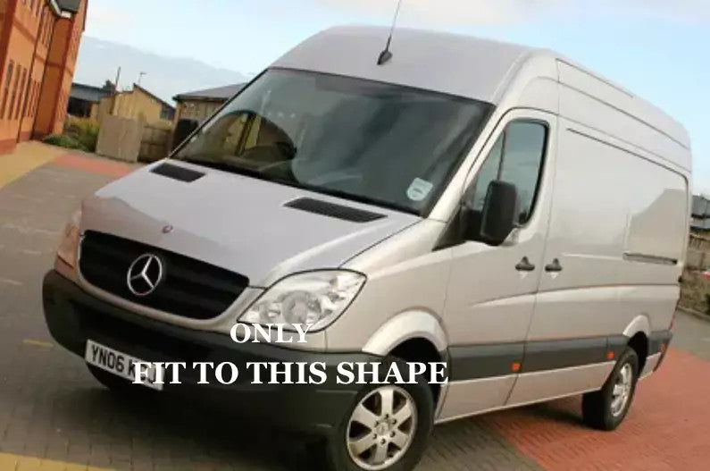 Mercedes Sprinter 2 (W906) 2006-2013 Front Bumper Lower Lip Black