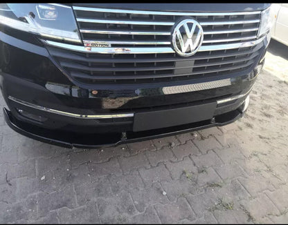 Volkswagen T6.1 2019-2024 Front Bumper Lip Splitter Spoiler Black