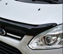 Sun Visor And Bug Guard Solid Black ABS For Ford Transit Custom 2013-17