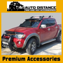 Sun Visor And Bug Guard Solid Black Acrylic For Mitsubishi L200 2007-14
