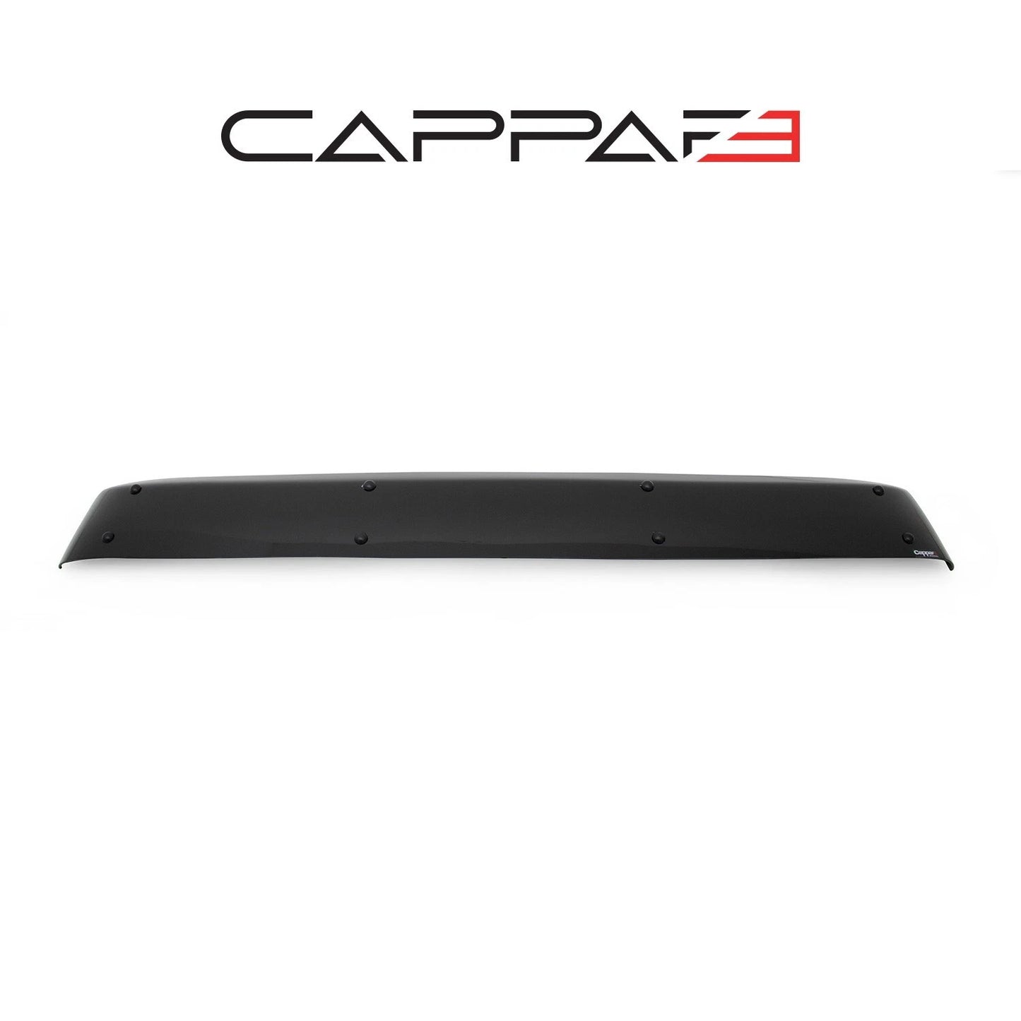 Sun Visor And Bug Guard Solid Black ABS For Ford Transit MK8 2019-2023