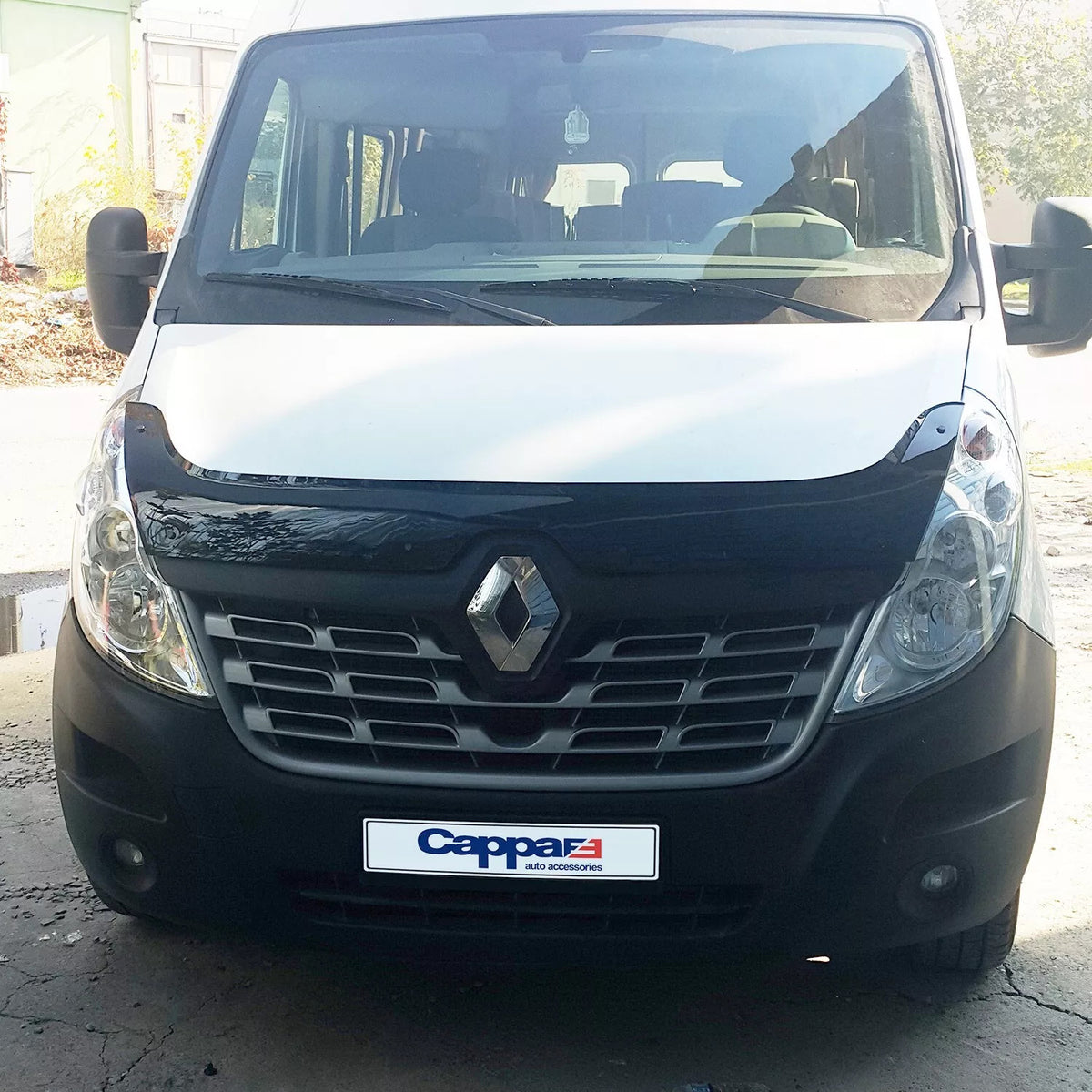 Renault Master 3 2014-2019 Bonnet Wind Stone Deflector Bug Guard Black