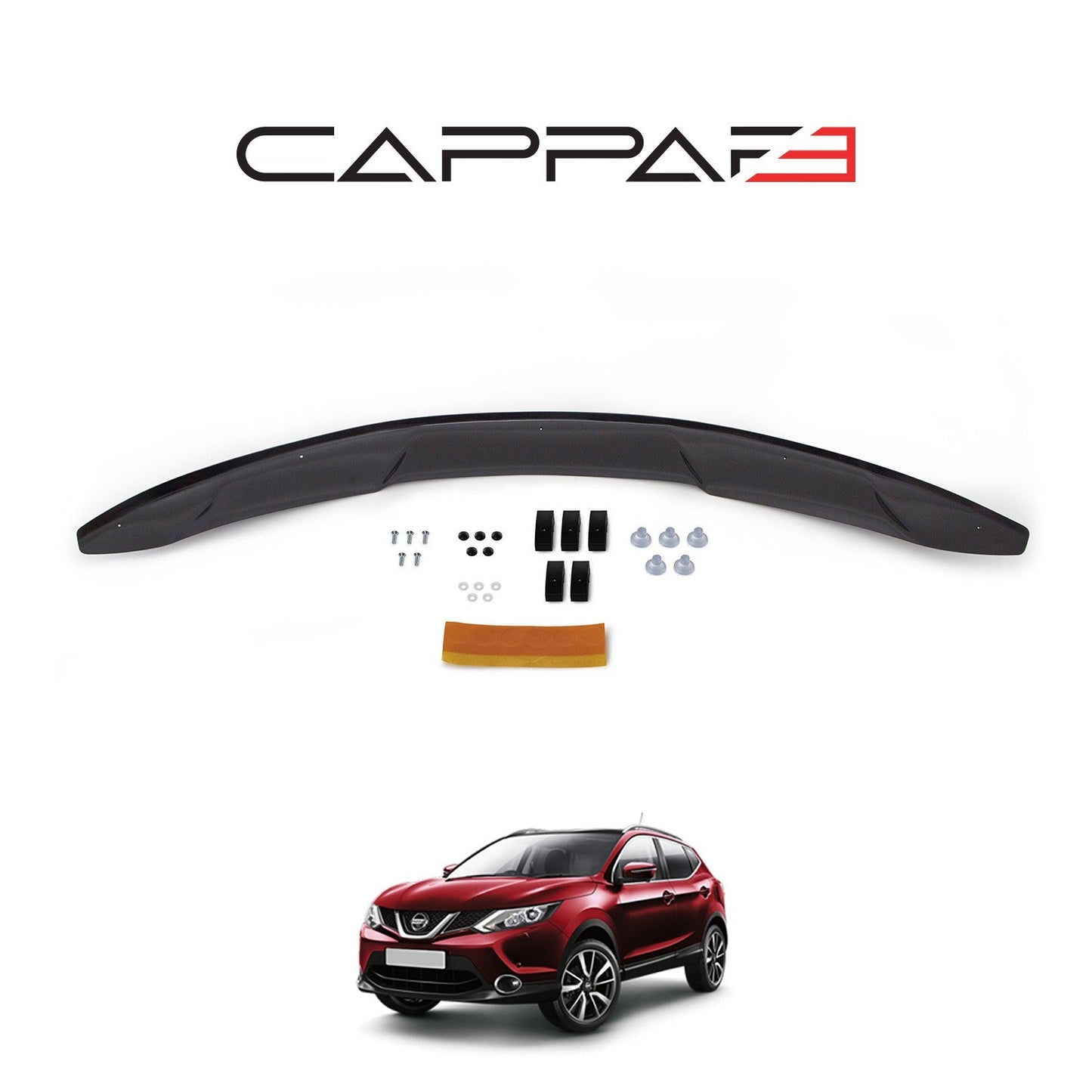 Nissan Qashqai 2014 - 2016 Bonnet Deflector 4mm
