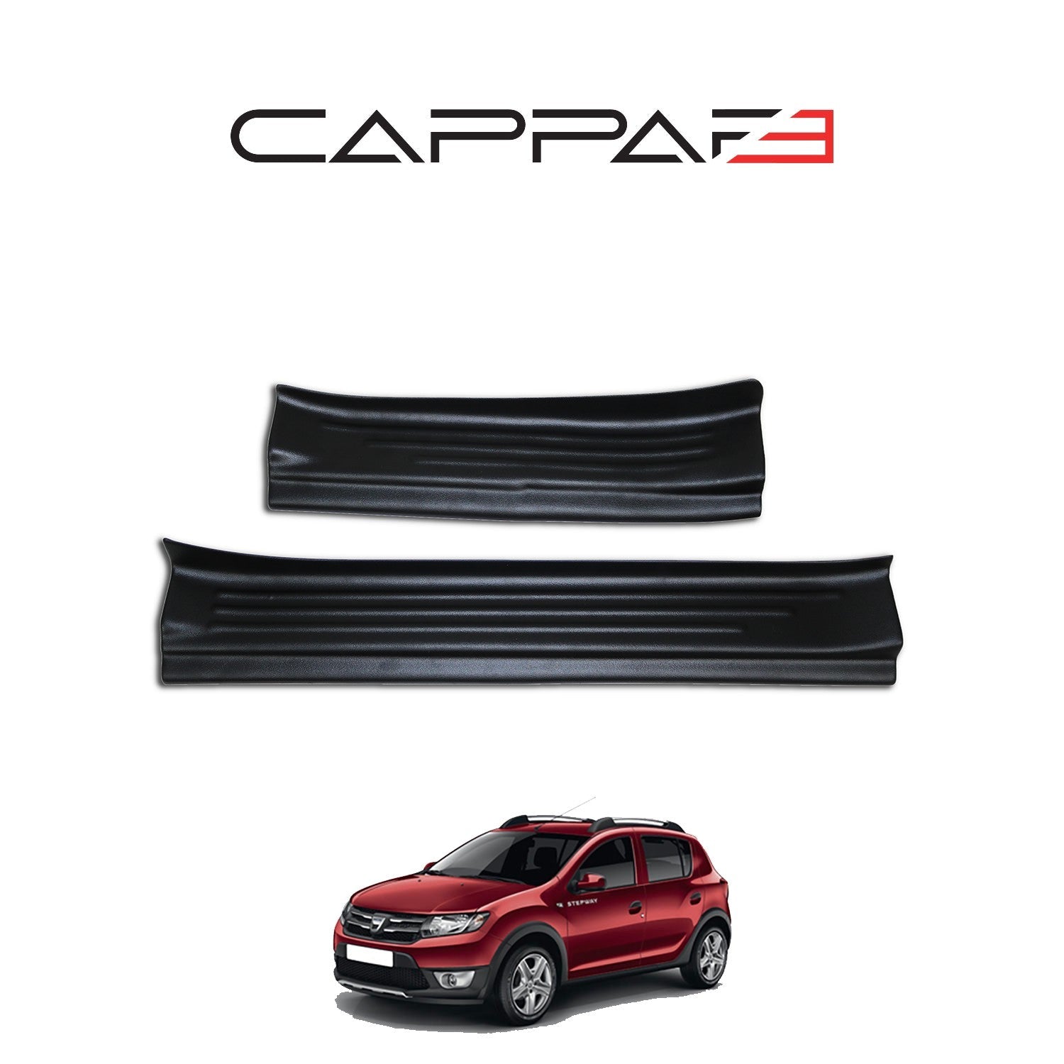 Cappafe Dacia Sandero 2012 - 2020 Door Sill Protector 4pcs