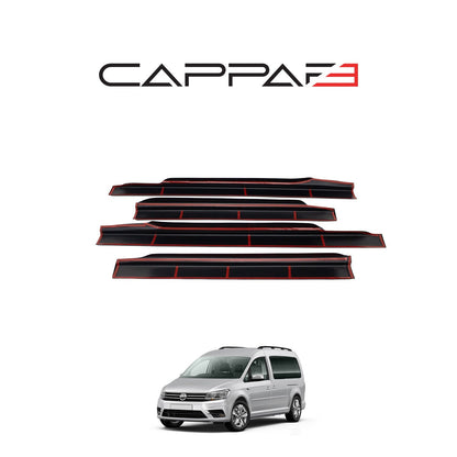 Cappafe Volkswagen Caddy 2015 - 2020 Rear Bumper Sill Protector 4pcs 3mm