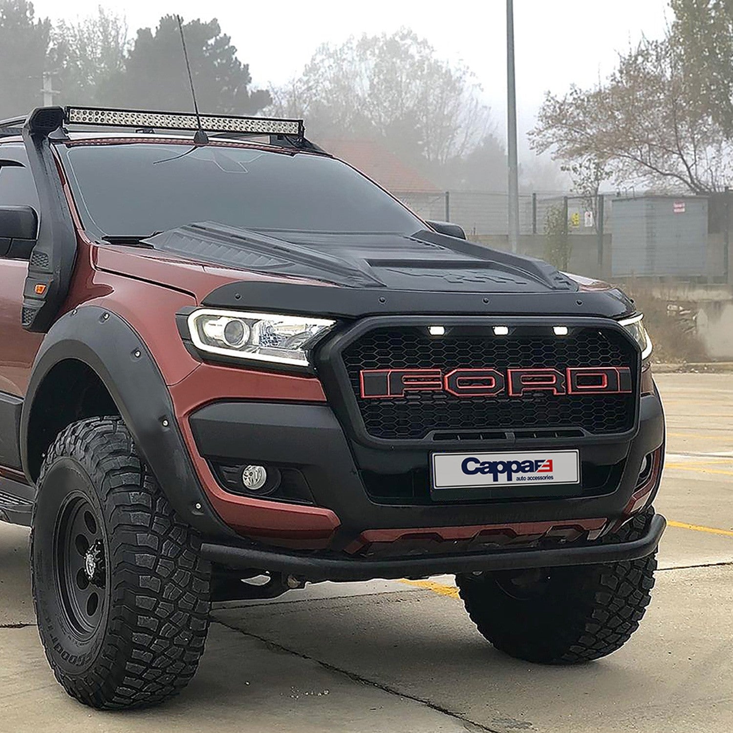Ford Ranger 2015 - 2019 Bonnet Deflector 4mm