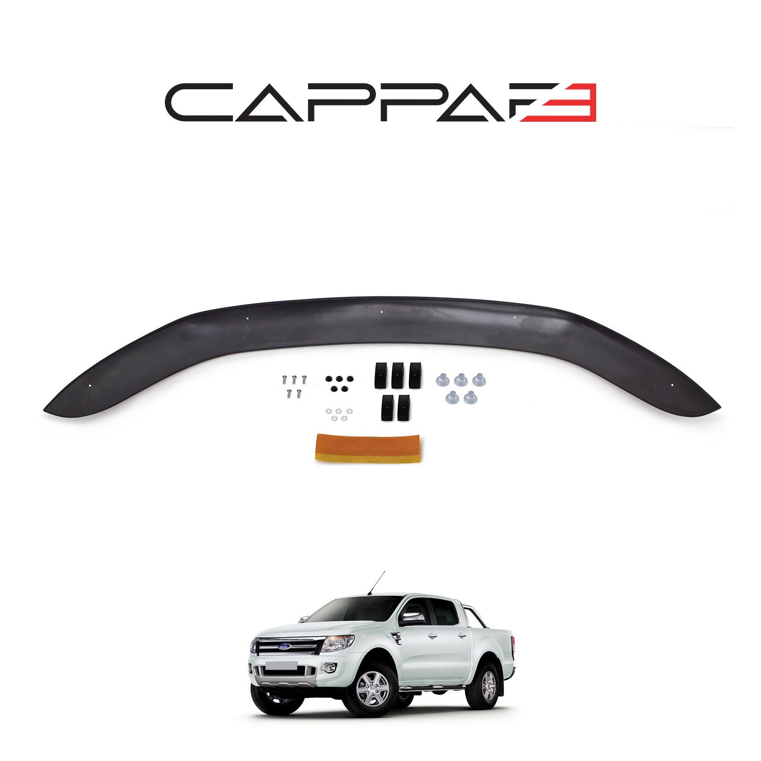 Ford Ranger 2011 - 2015 Bonnet Deflector 3mm