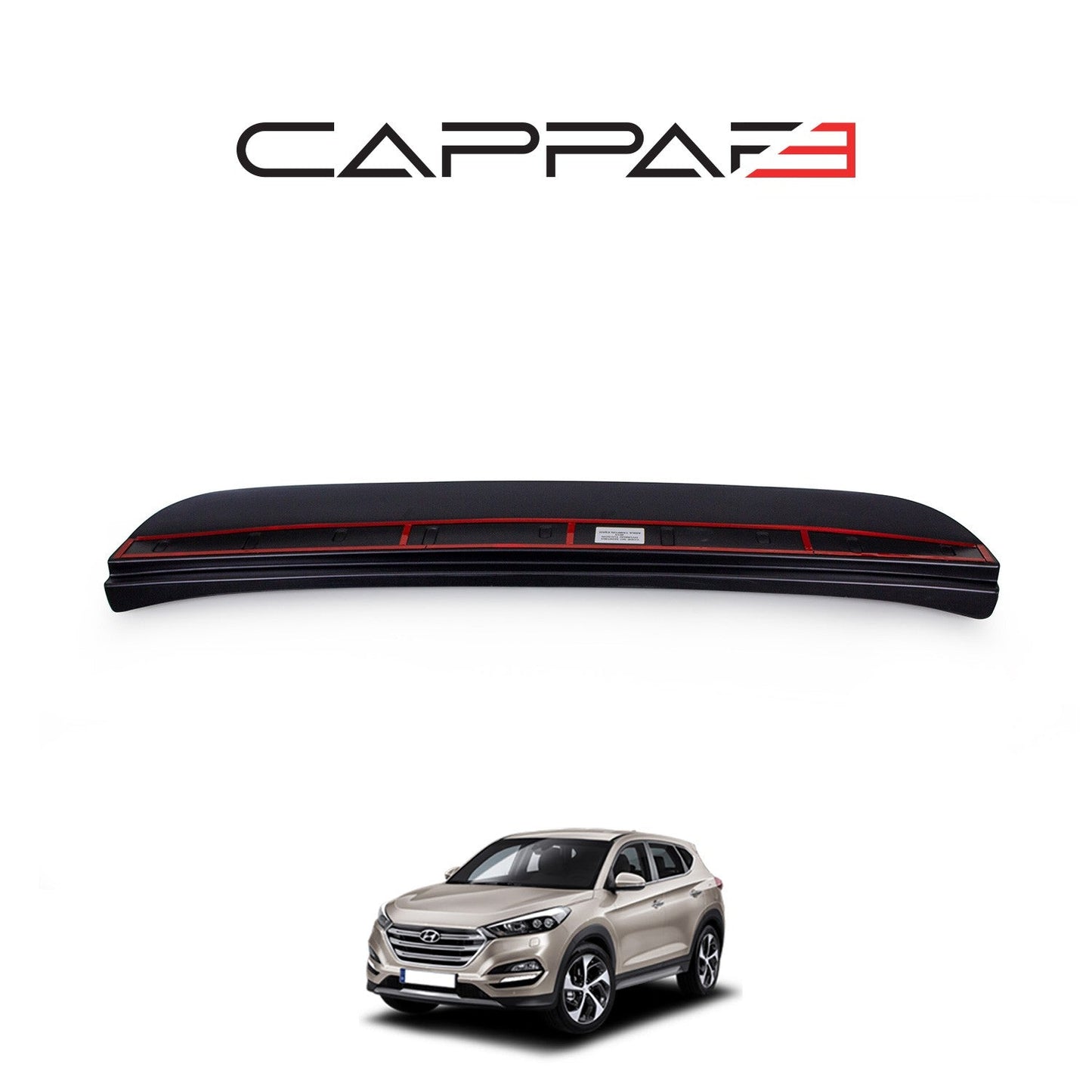 Hyundai Tucson 2016 - 2018 Rear Bumper Sill Protector Matt