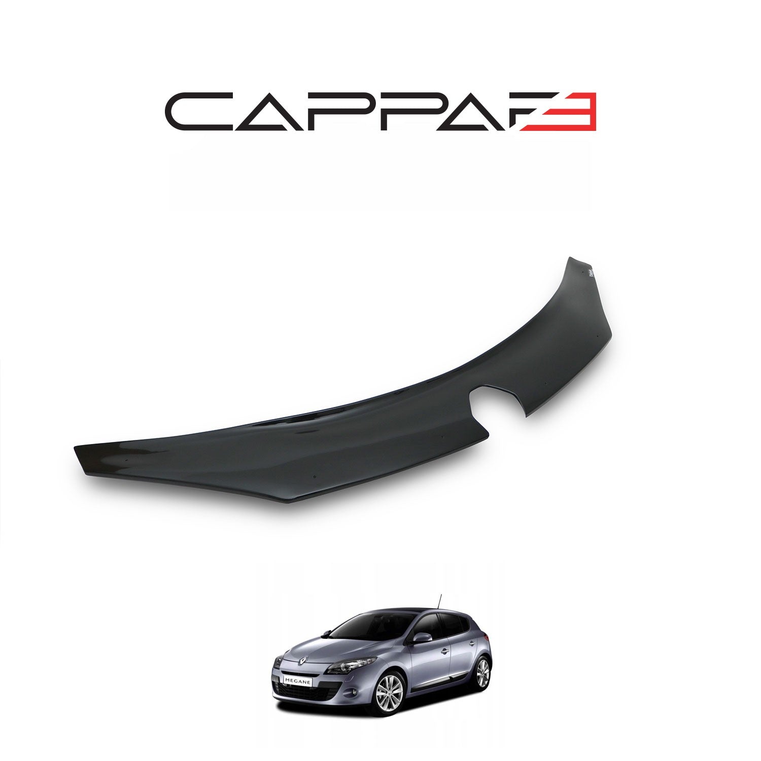 Renault Megane 2009 - 2013 Bonnet Deflector 4mm