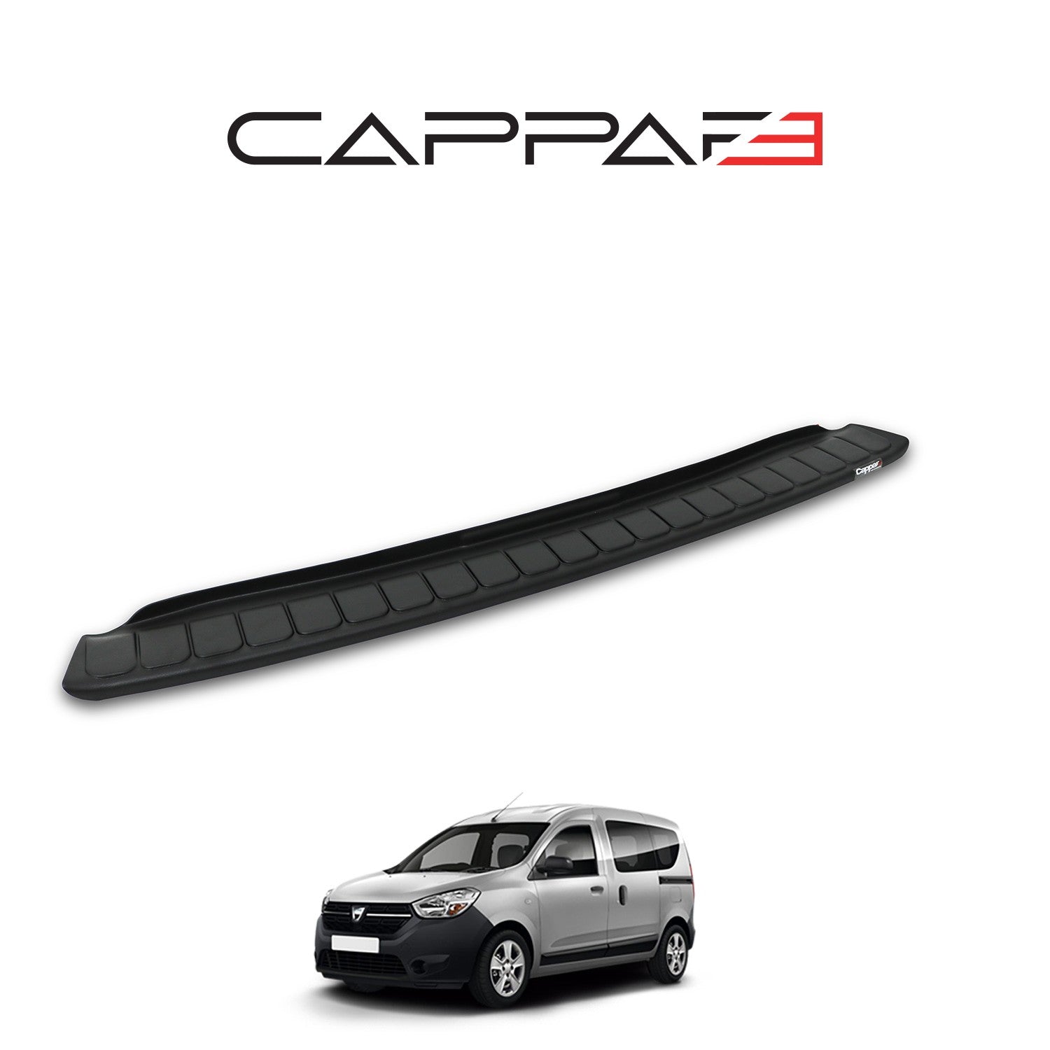 Dacia Dokker 2013 Onwards Rear Bumper Sill Protector Matt