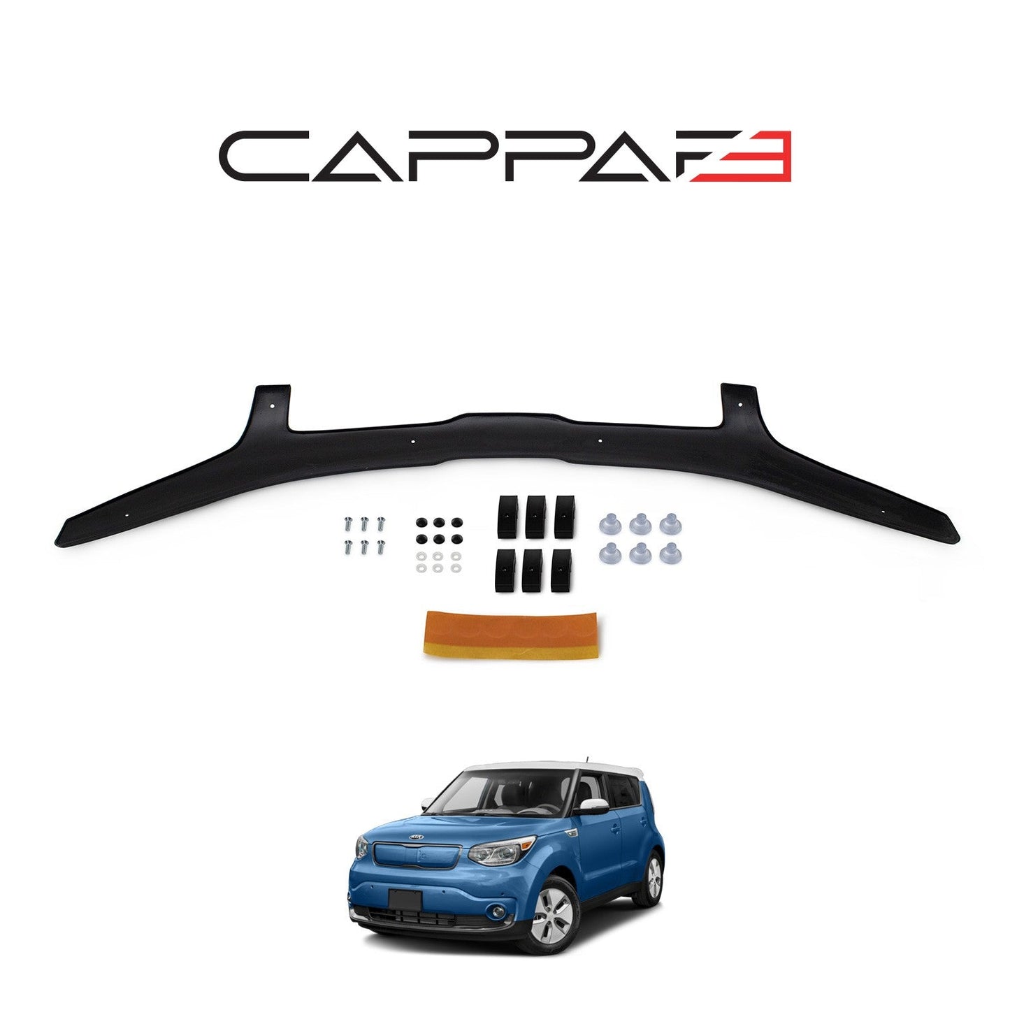 Cappafe Kia Soul 2015 Onwards Bonnet Deflector 4mm