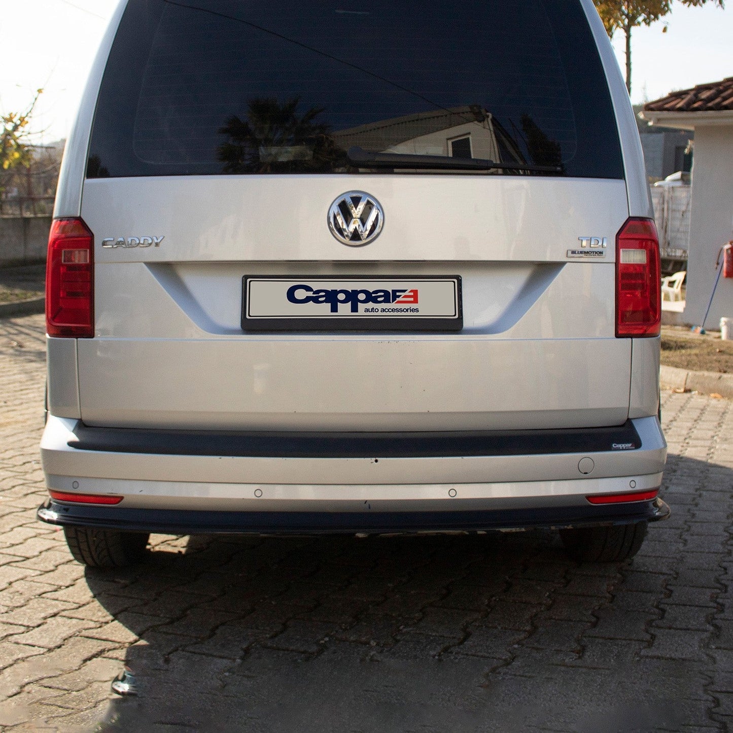Volkswagen Caddy 2010 - 2015 Rear Bumper Sill Protector Matt