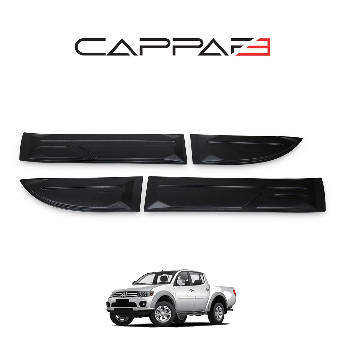 Mitsubishi L200 2007-2015 side door moulding strips – 2