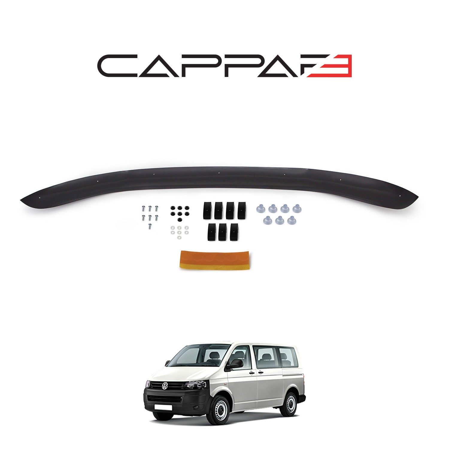 Volkswagen Transporter T5 2009 - 2014 Bonnet Deflector 4mm