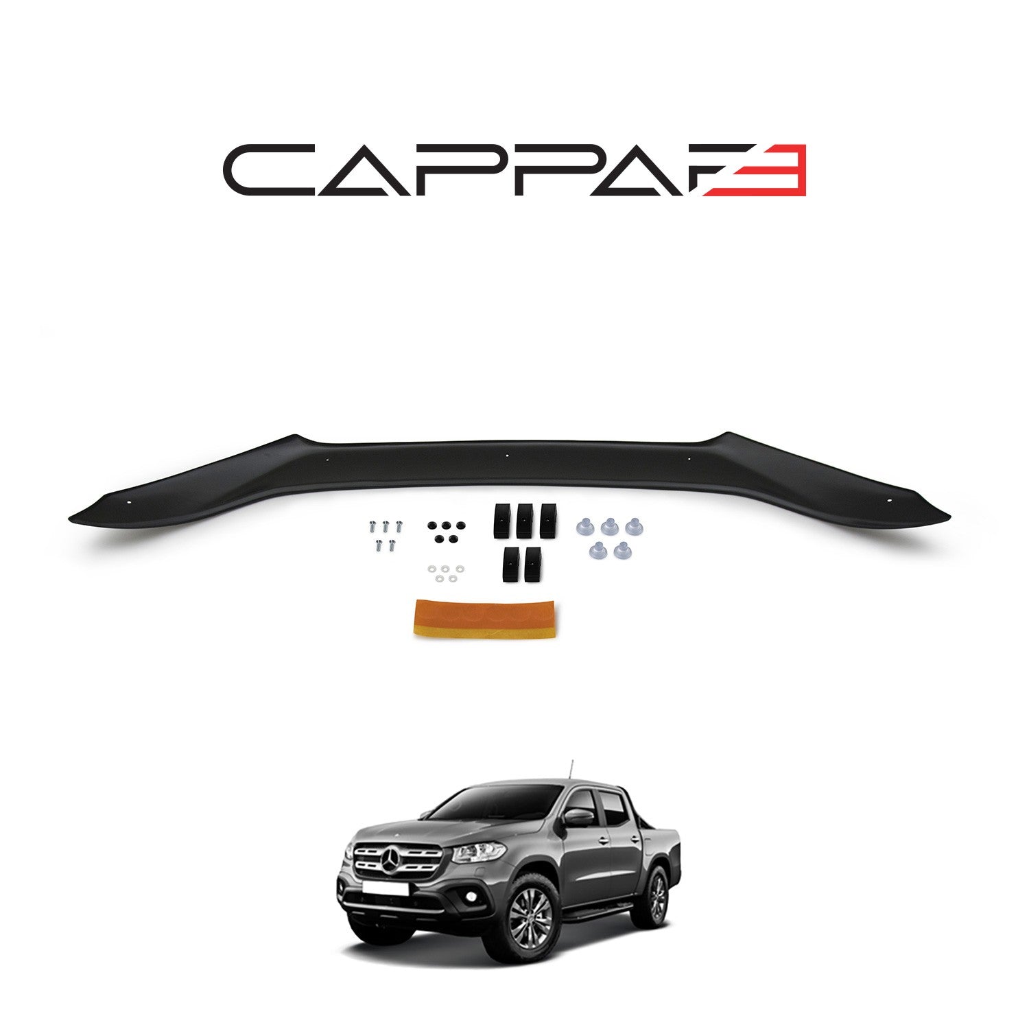 Mercedes X-Class 2017 Onwards Bonnet Deflector 4mm