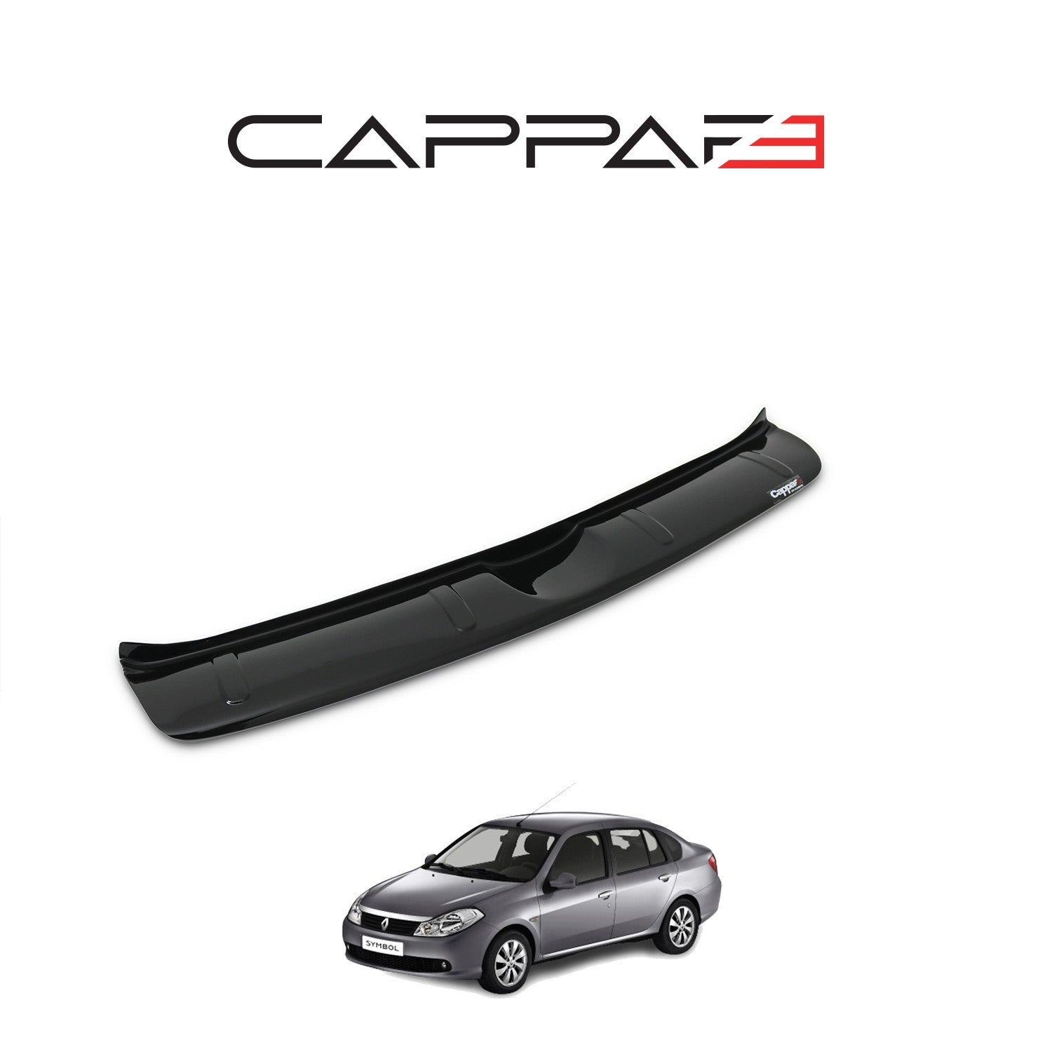Renault Symbol 2009 - 2013 Rear Bumper Sill Protector Gloss