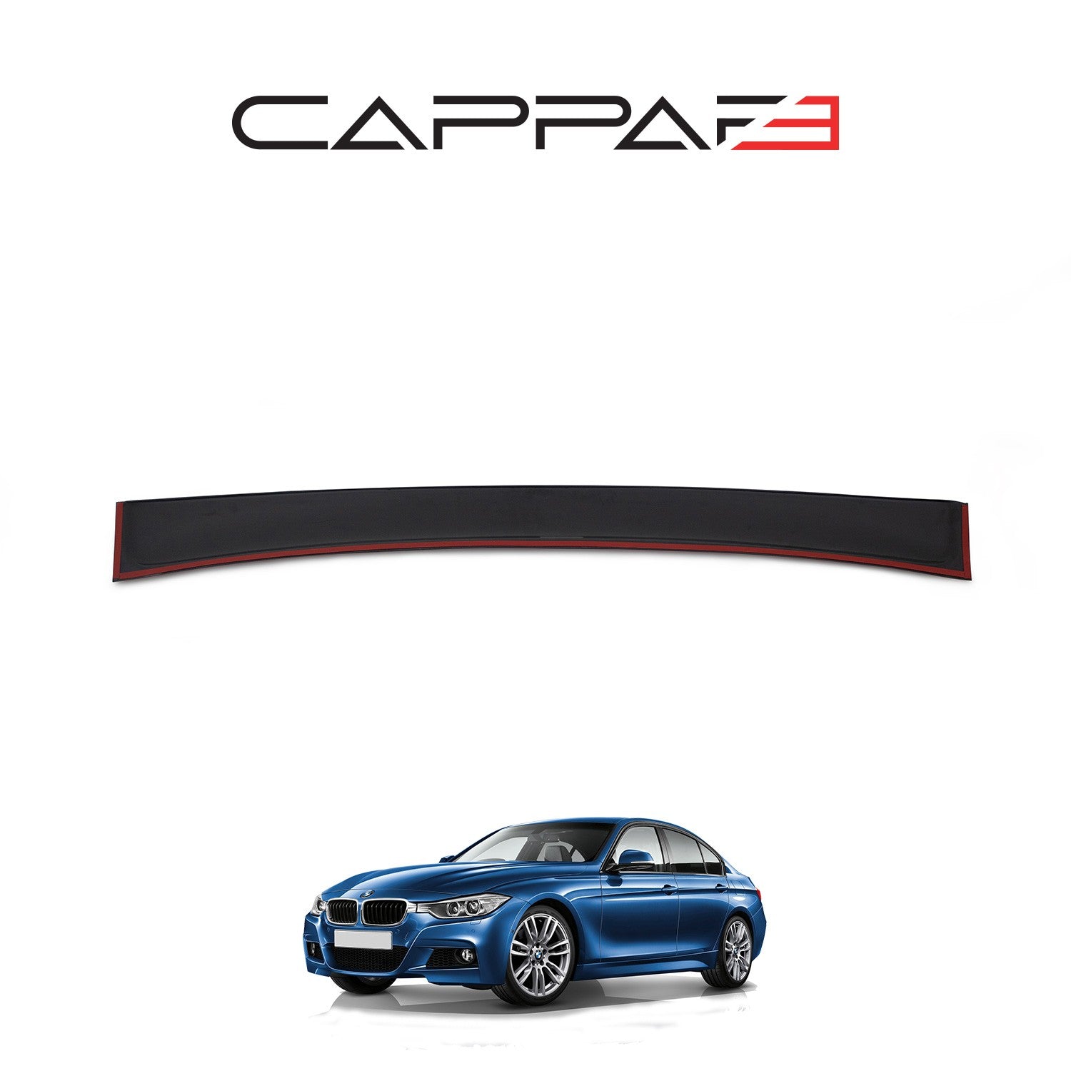 Cappafe BMW F30 2011 - 2019 Rear Window Spoiler 3mm