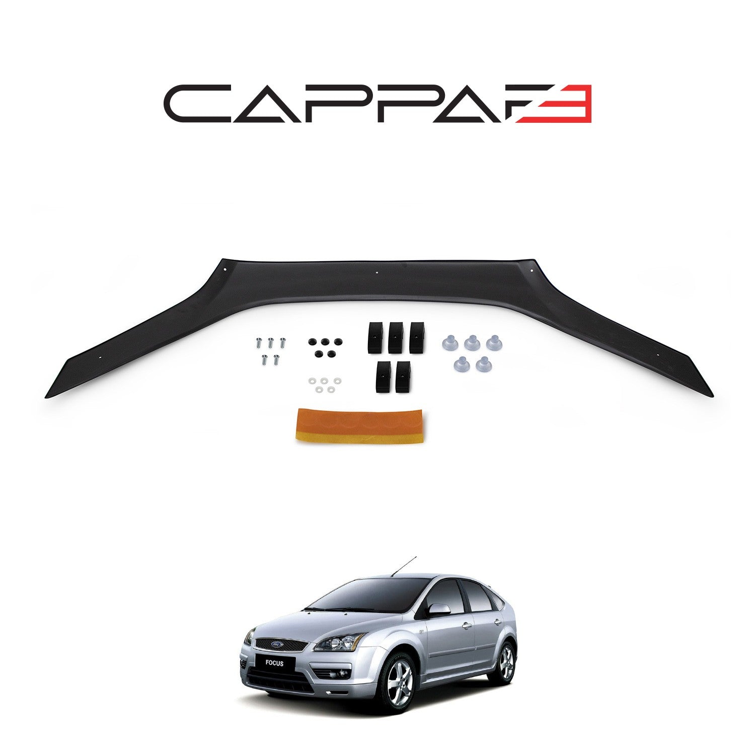 Ford Focus 2005 - 2008 Bonnet Deflector 4mm
