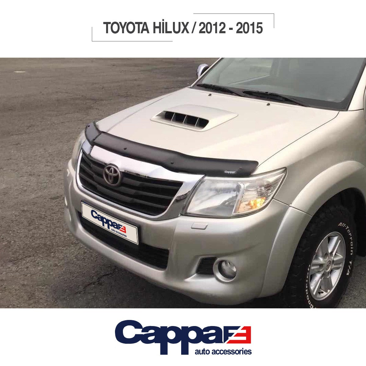Toyota Hilux 2012 - 2015 Bonnet Deflector 4mm