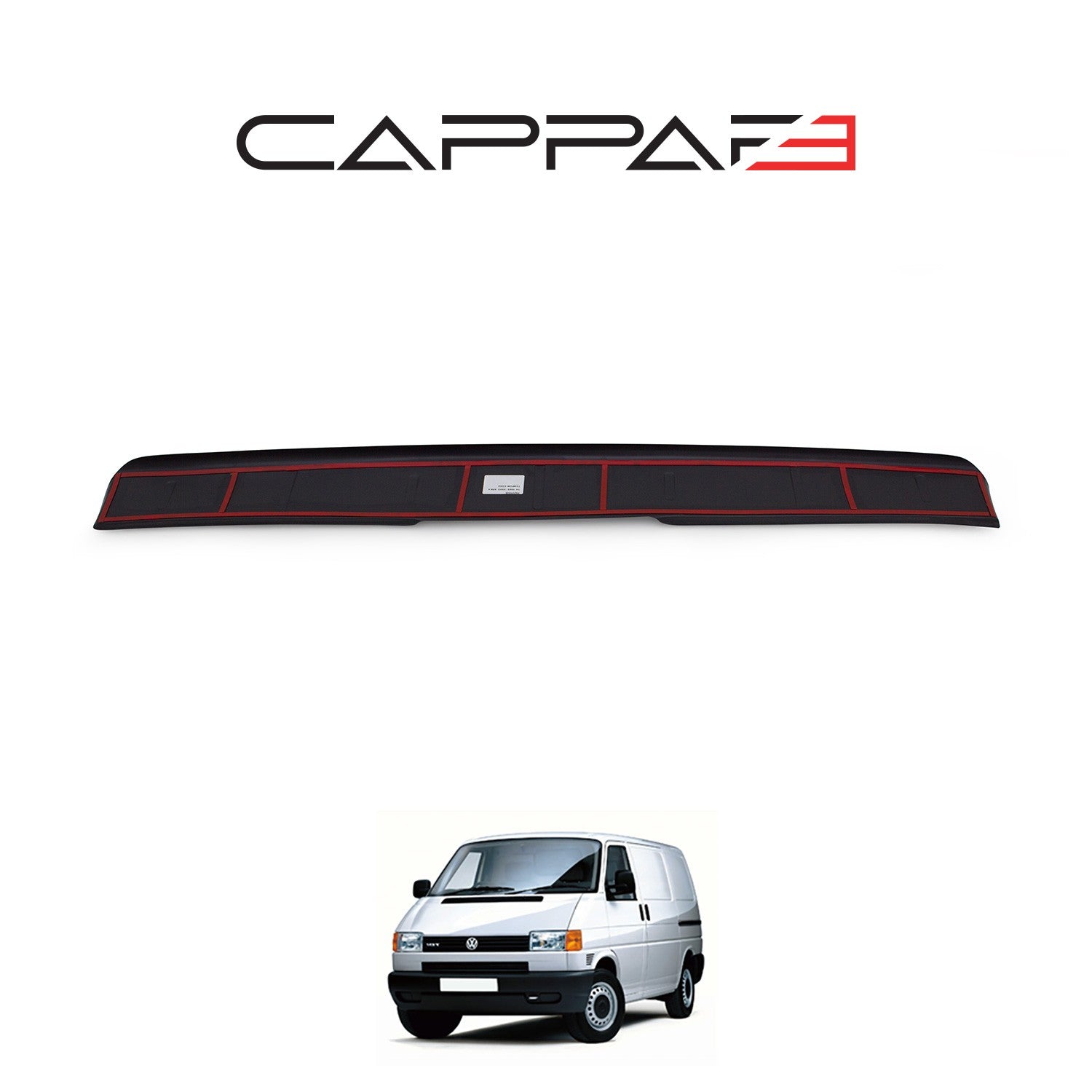 Volkswagen Transporter T4 1995 - 2003 Rear Bumper Sill Protector Matt