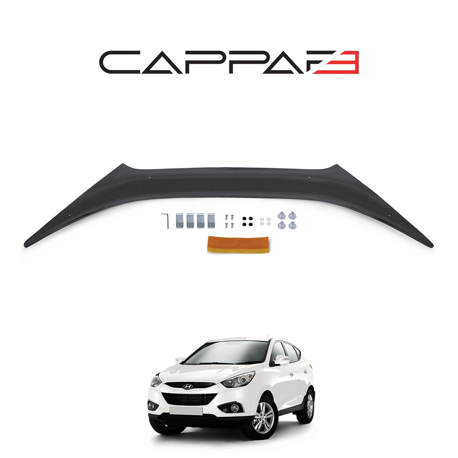 Hyundai ÃX35 2010 - 2015 Rear Bumper Sill Protector 3mm