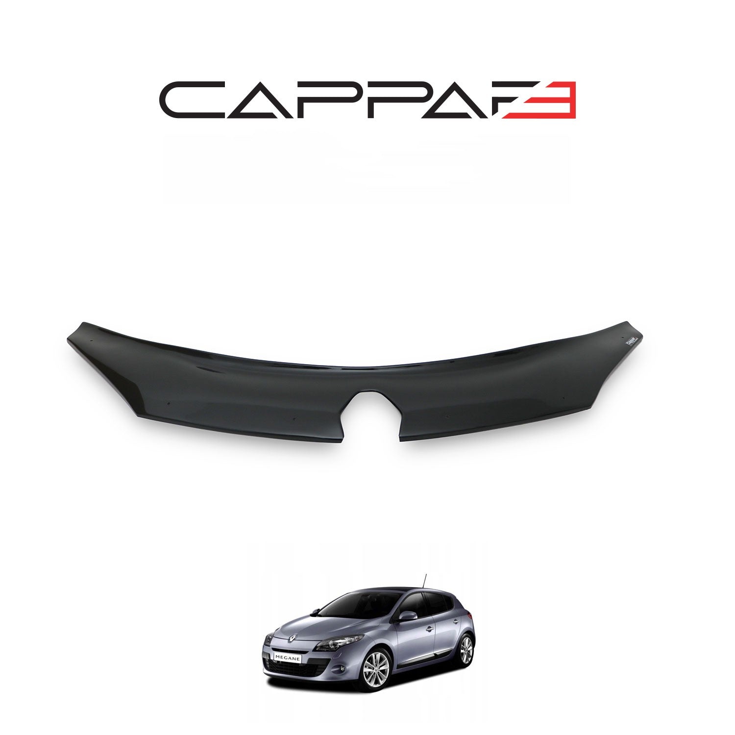 Renault Megane 2009 - 2013 Bonnet Deflector 4mm