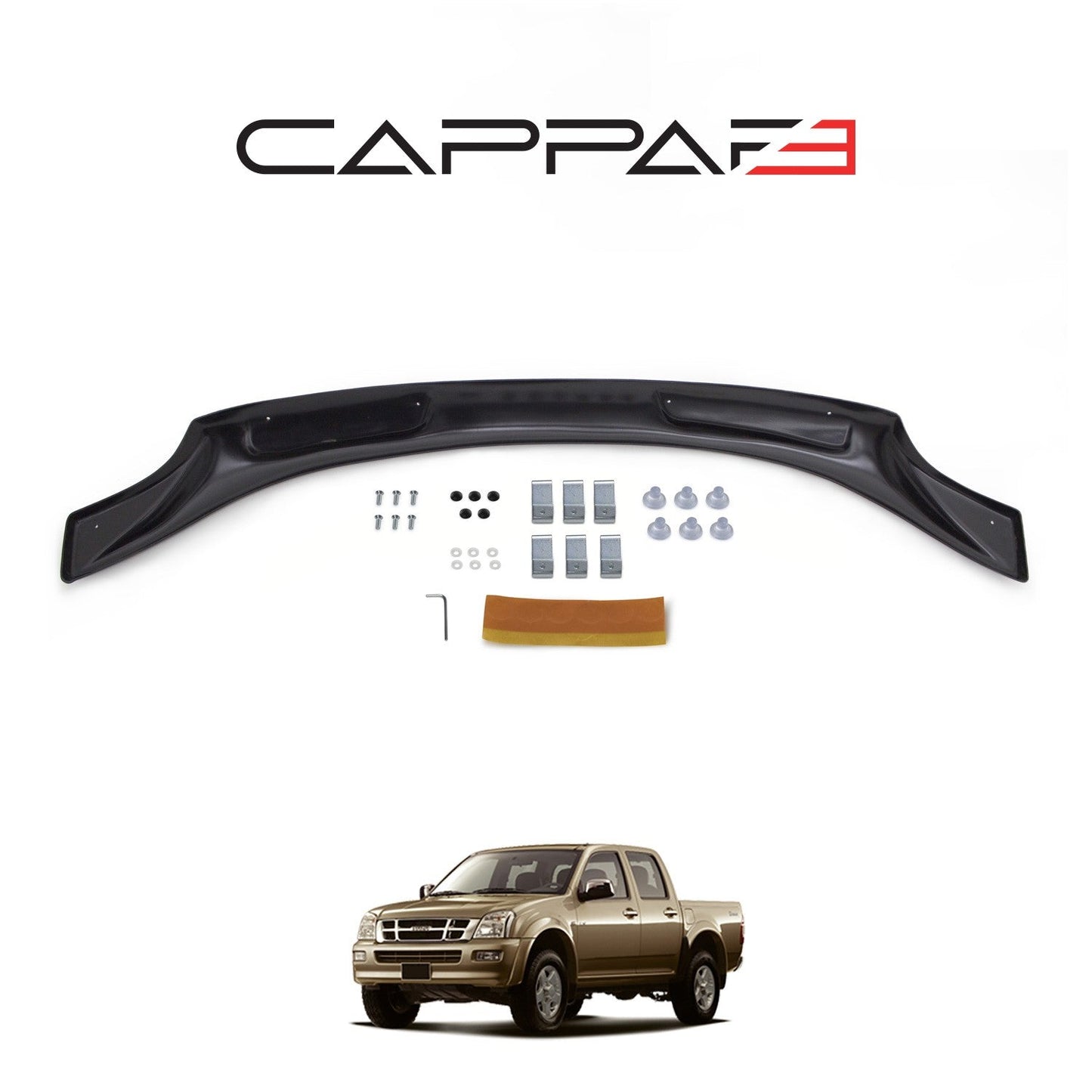 Isuzu D-Max 2002 - 2006 Bonnet Deflector 3mm