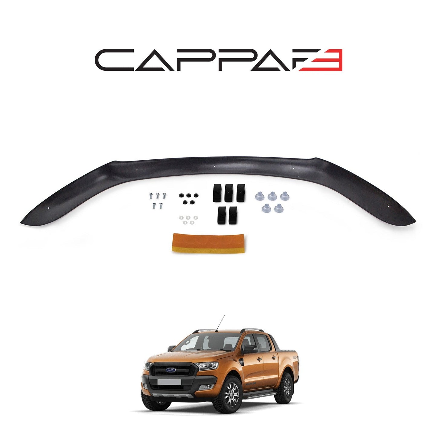 Ford Ranger 2015 - 2019 Bonnet Deflector 3mm