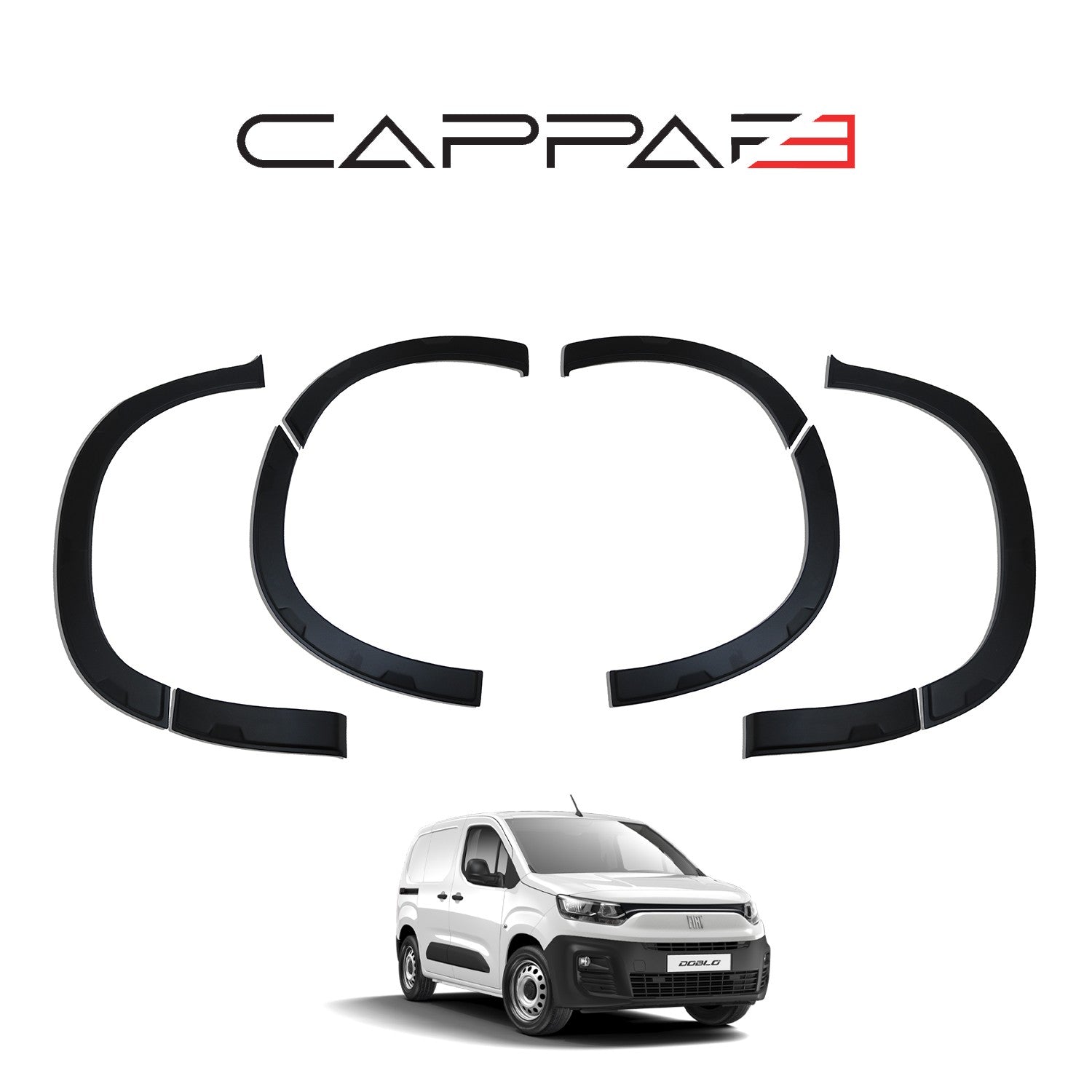 Fiat Doblo 2023 Onwards Fender Flares 8pcs