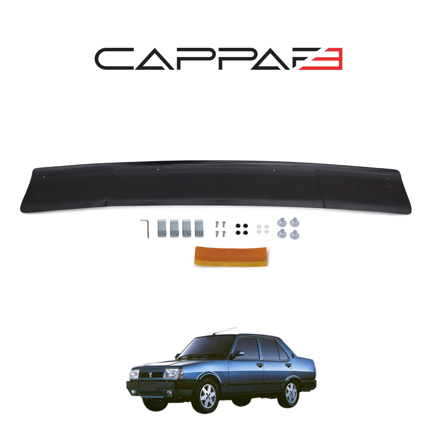 Fiat DoÃ°an - Ãžahin 1988 - 2002 Bonnet Deflector 3mm