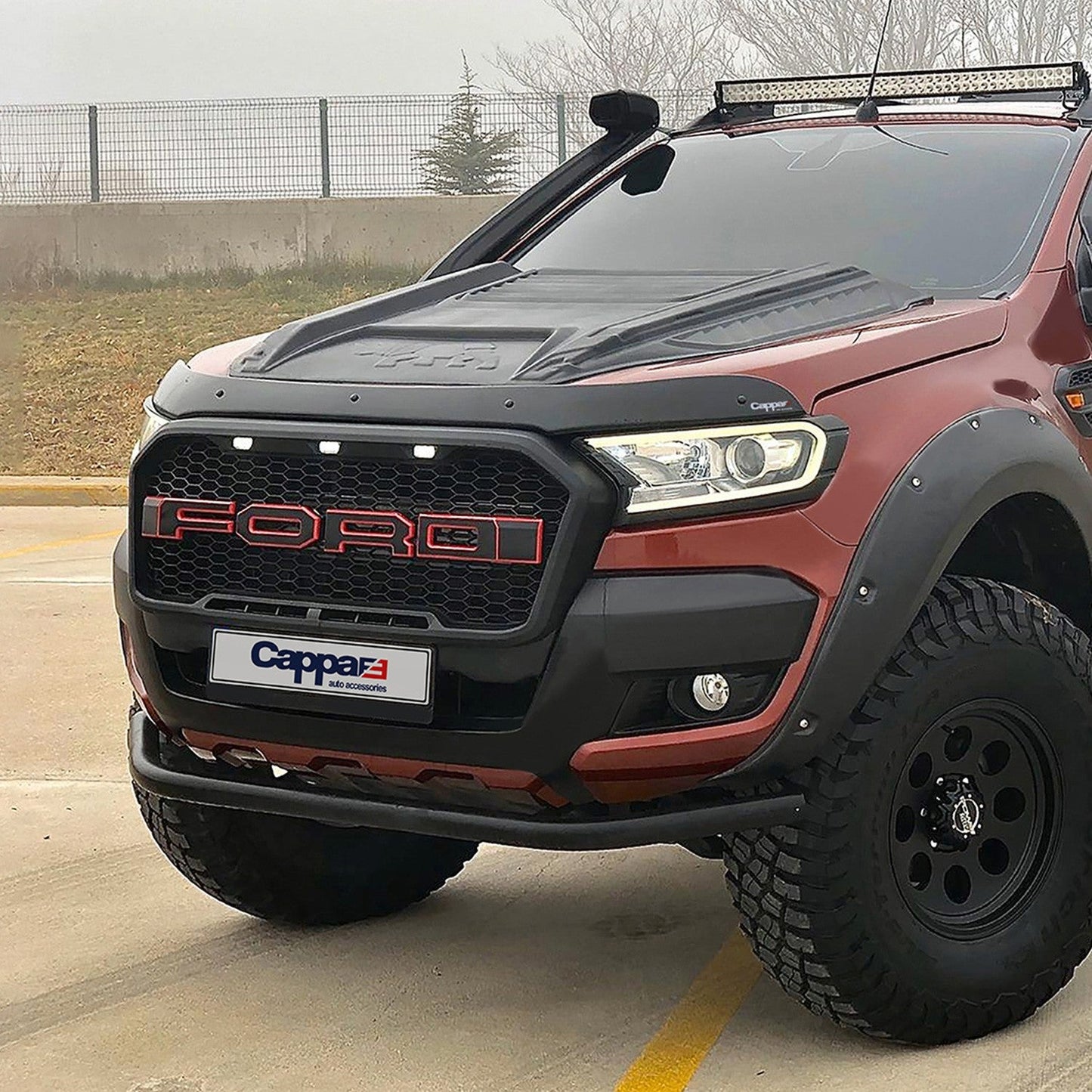 Ford Ranger 2015 - 2019 Bonnet Deflector 4mm